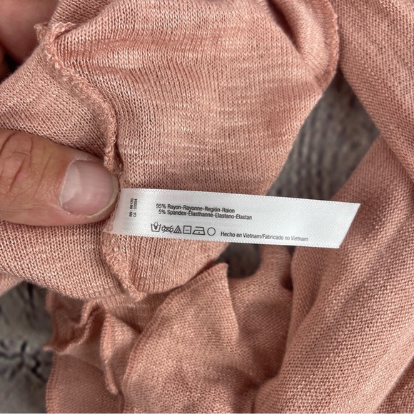 Intimately Free People Blouse Women Medium V-neck Long Bell Sleeve Boho NWT - Picture 7 of 9